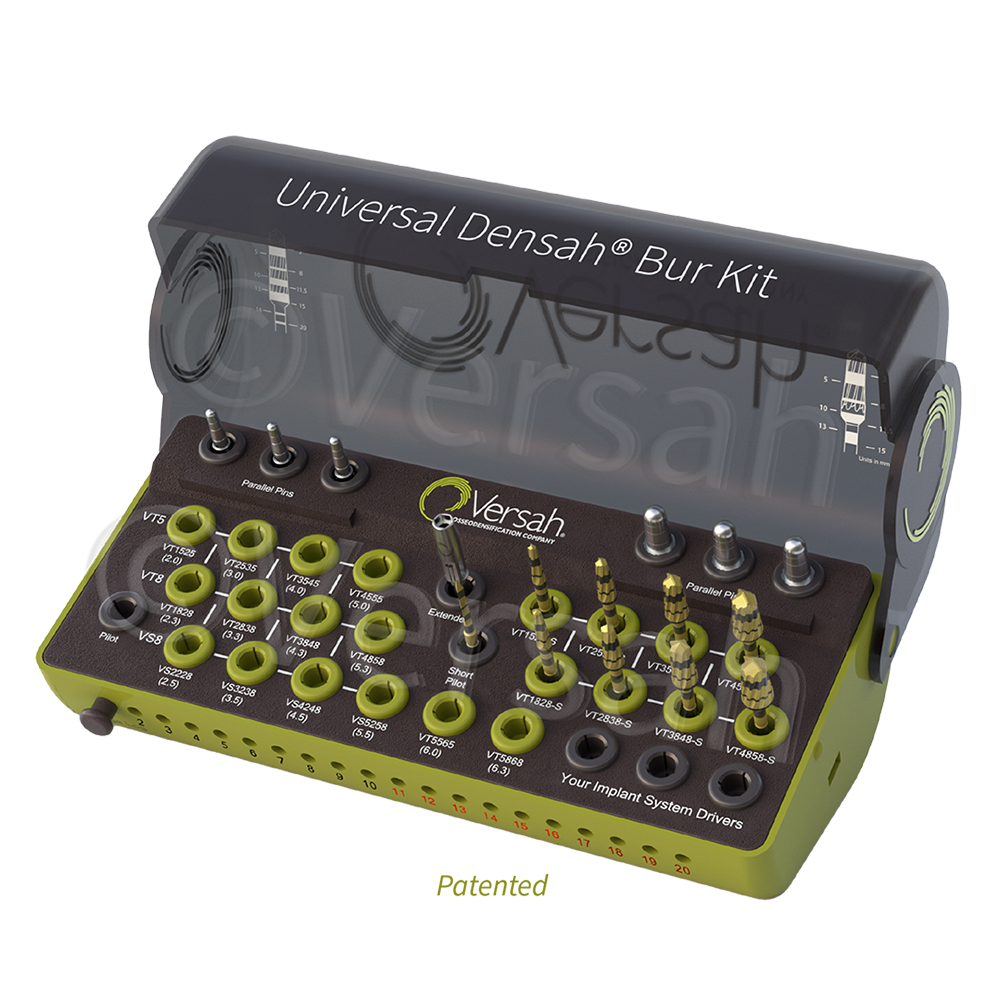 Universal Short Densah Bur Kit with Short Tapered Pilot Drill