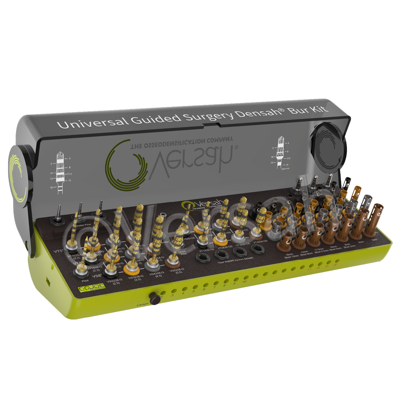 Universal Guided Densah Bur Kit PLUS